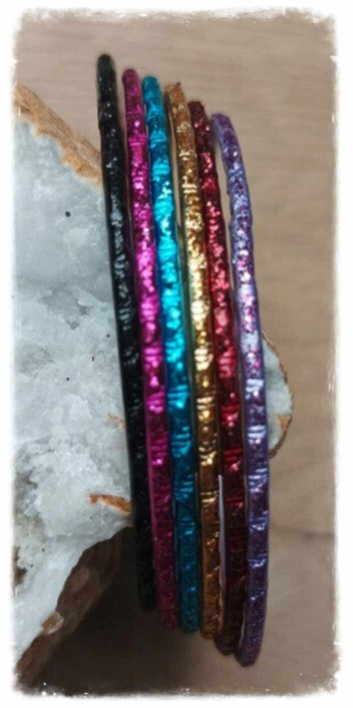 6 Bracelets indien Bangles taille enfant