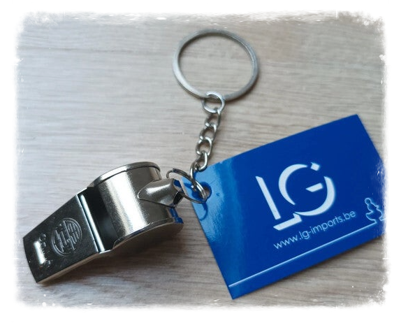 Porte-clés sifflet métal
