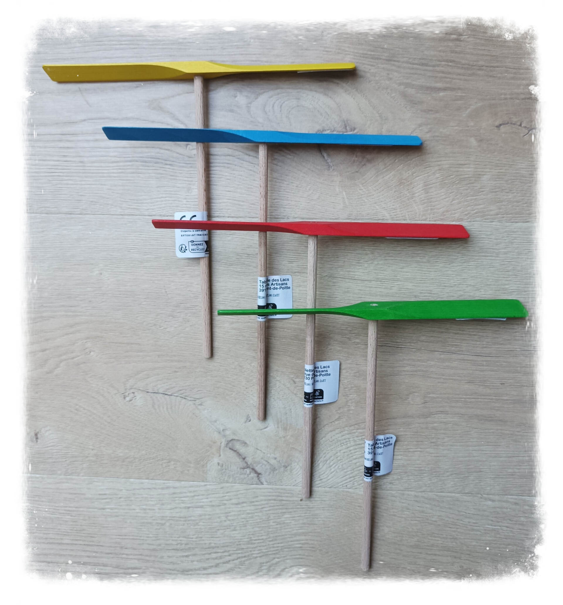 Hélice volante en bois