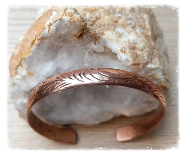 Bracelet Tibétain en cuivre - Vagues tribal fin (Ref.072)