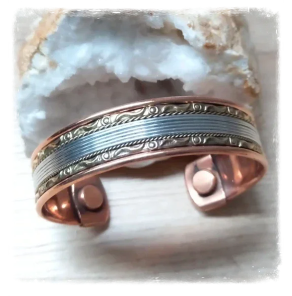 Bracelet cuivre magnétique large (Ref.047)