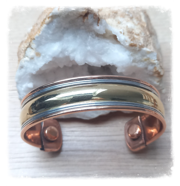 Bracelet cuivre magnétique large (Ref.046)