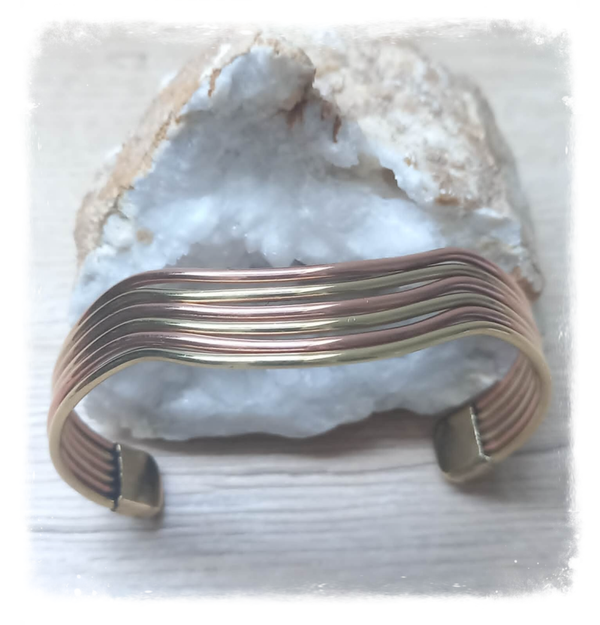 Bracelet cuivre massif Ondes Élémentaires (Ref.075)