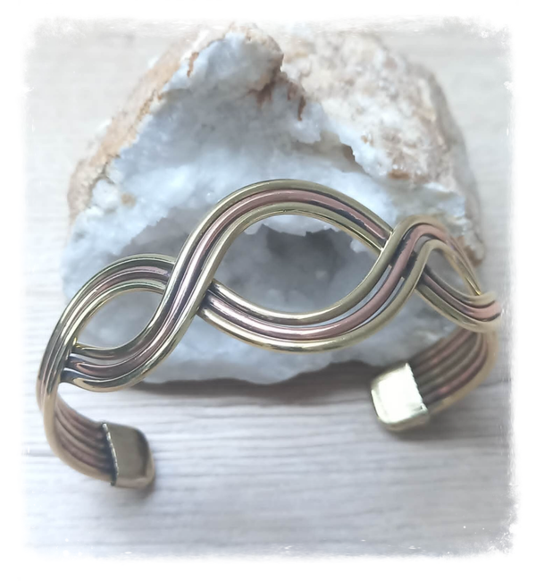 Bracelet cuivre massif Ondes Élémentaires (Ref.079)