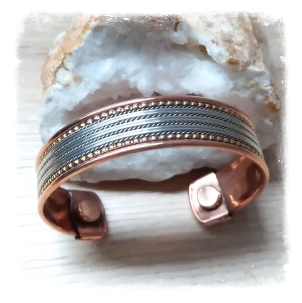 Bracelet cuivre magnétique large (Ref.053)