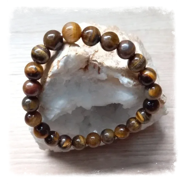 Bracelet de puissance en gemme - Oeil de tigre