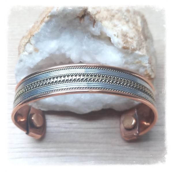 Bracelet cuivre magnétique large (Ref.061)