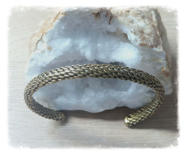 Bracelet tressé en laiton - Design original & élégant