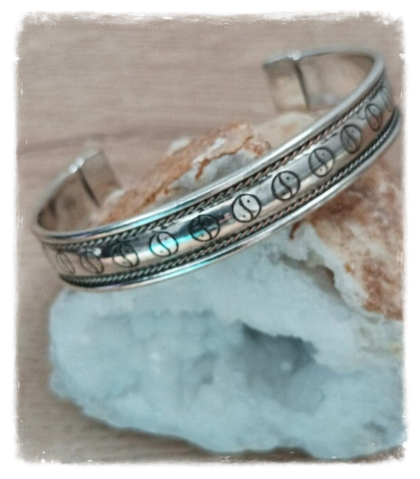 Bracelet métal blanc