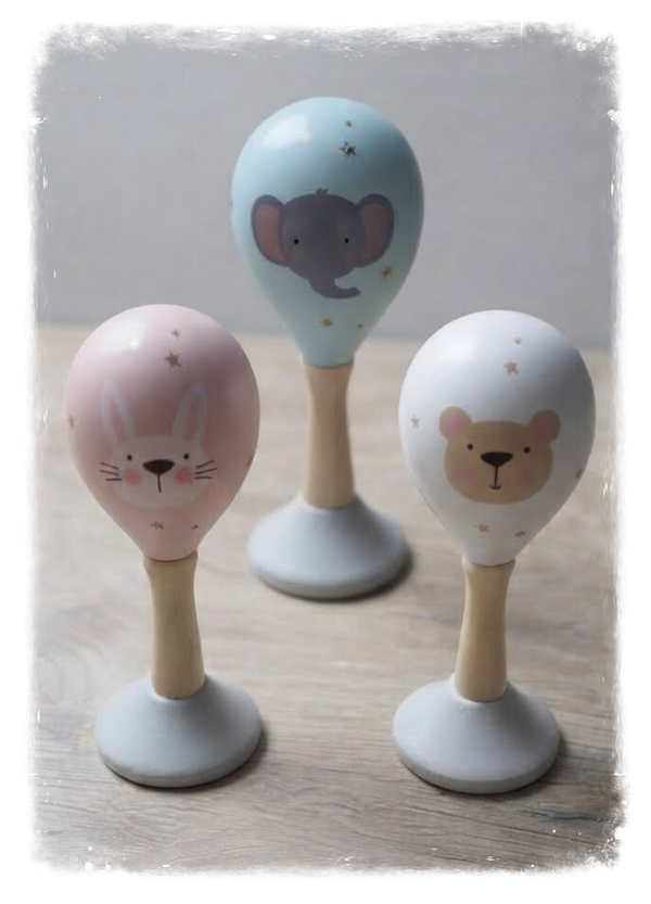 Hochet bébé bois