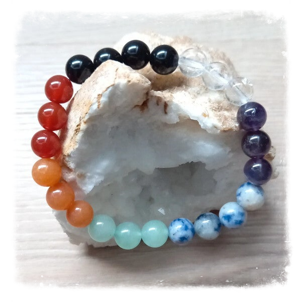 Bracelet de puissance en gemme - Pierres des chakras