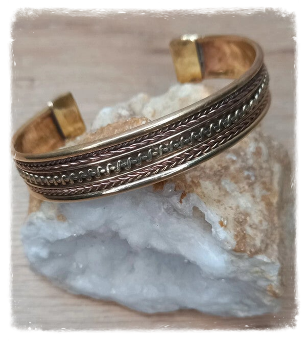 Bracelet cuivre et doré