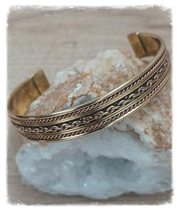 Bracelet cuivre et doré