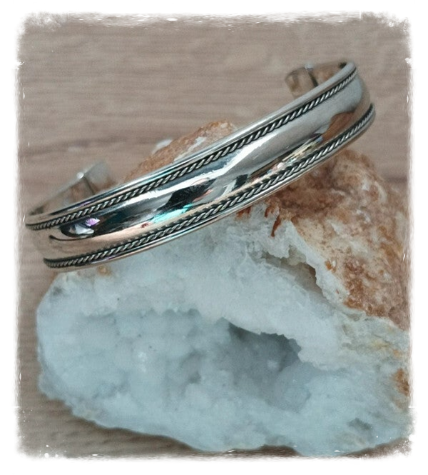 Bracelet métal blanc