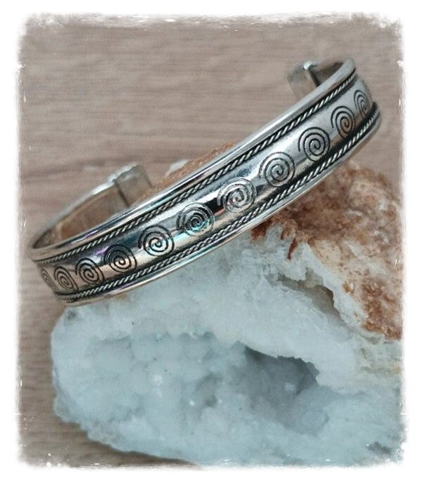 Bracelet métal blanc