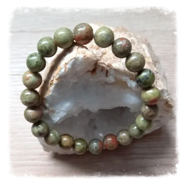 Bracelet de puissance en gemme - Jaspe vert