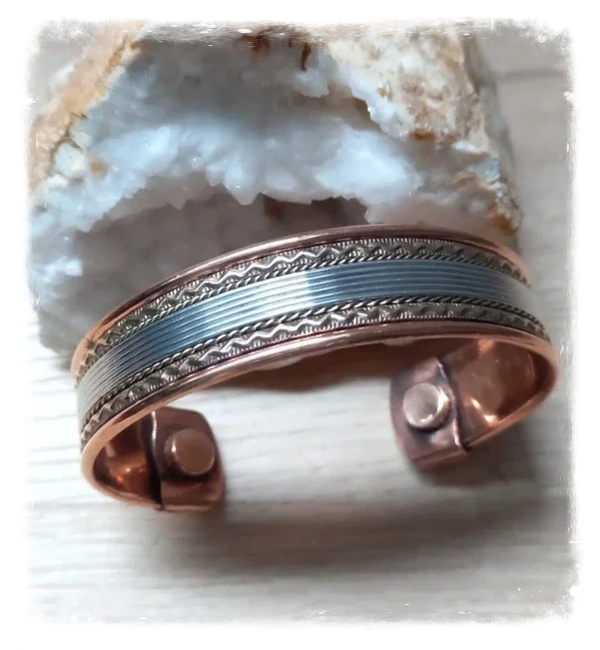 Bracelet cuivre magnétique large (Ref.055)