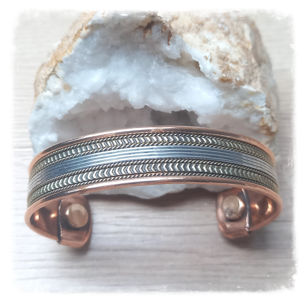 Bracelet cuivre magnétique large (Ref.060)