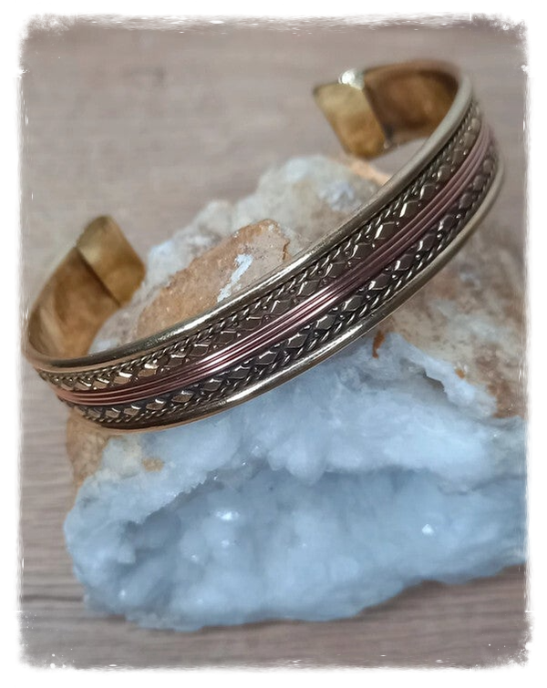 Bracelet cuivre et doré