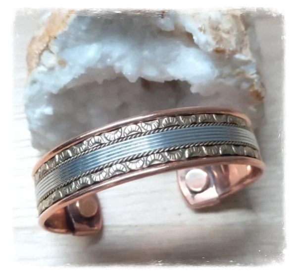 Bracelet cuivre magnétique large (Ref.049)