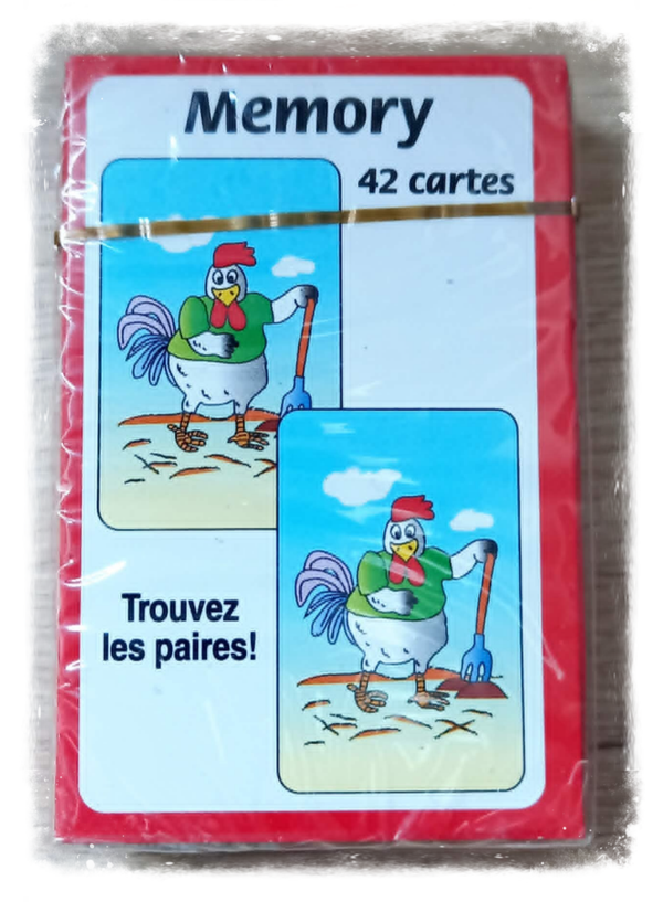 Jeu de cartes Memory Animaux