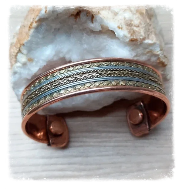 Bracelet cuivre magnétique large (Ref.050)