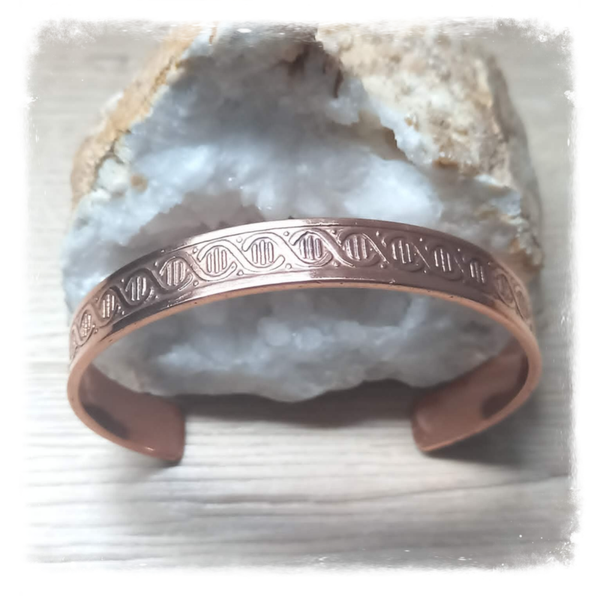 Bracelet cuivre massif Énergie Nomade - ADN (Ref.084)