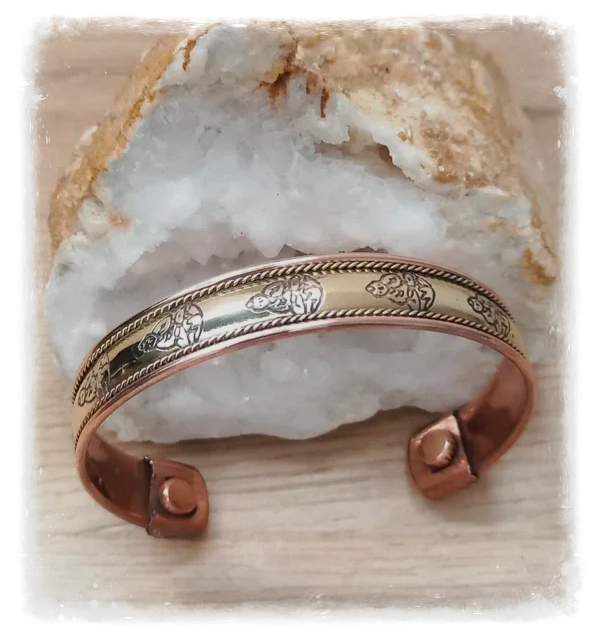 Bracelet cuivre magnétique Bouddha (Ref.024)