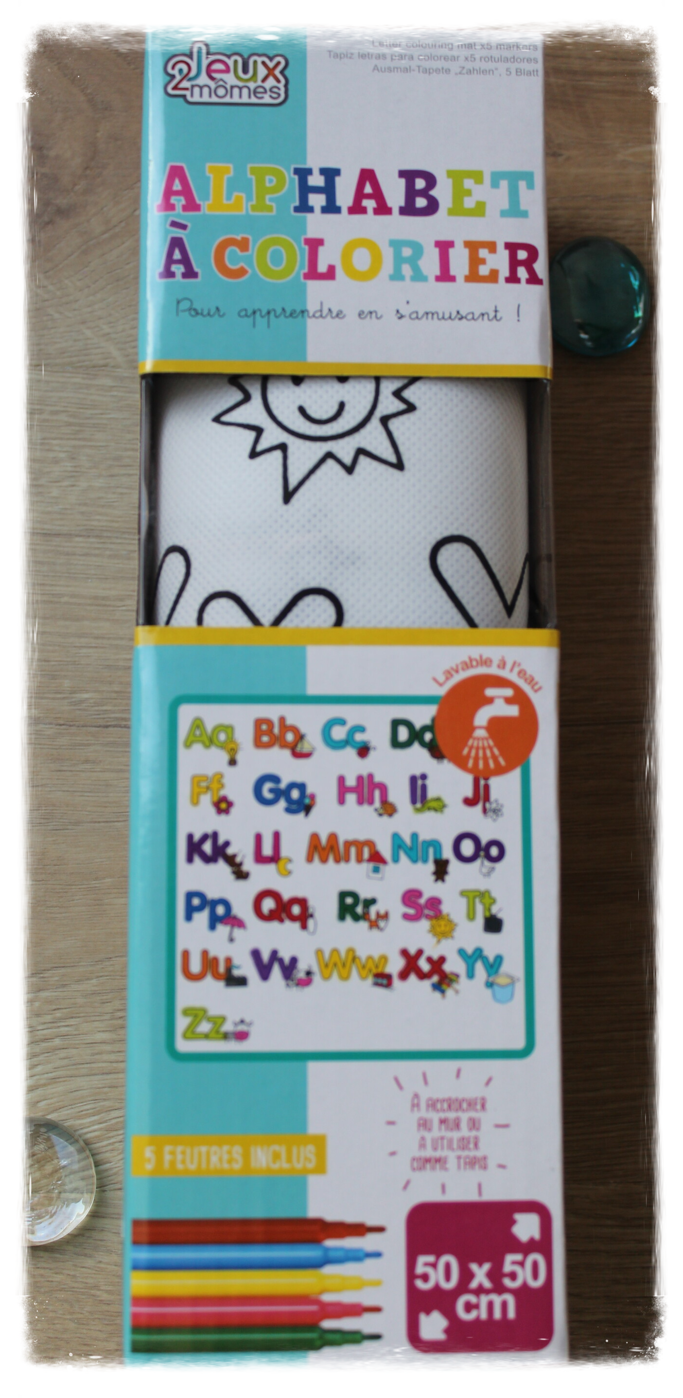 Tapis Alphabet à colorier