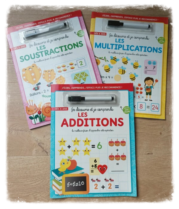 Les soustractions, les additions ou les multiplications.