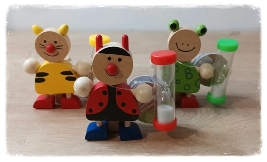 Porte brosse à dents avec sablier