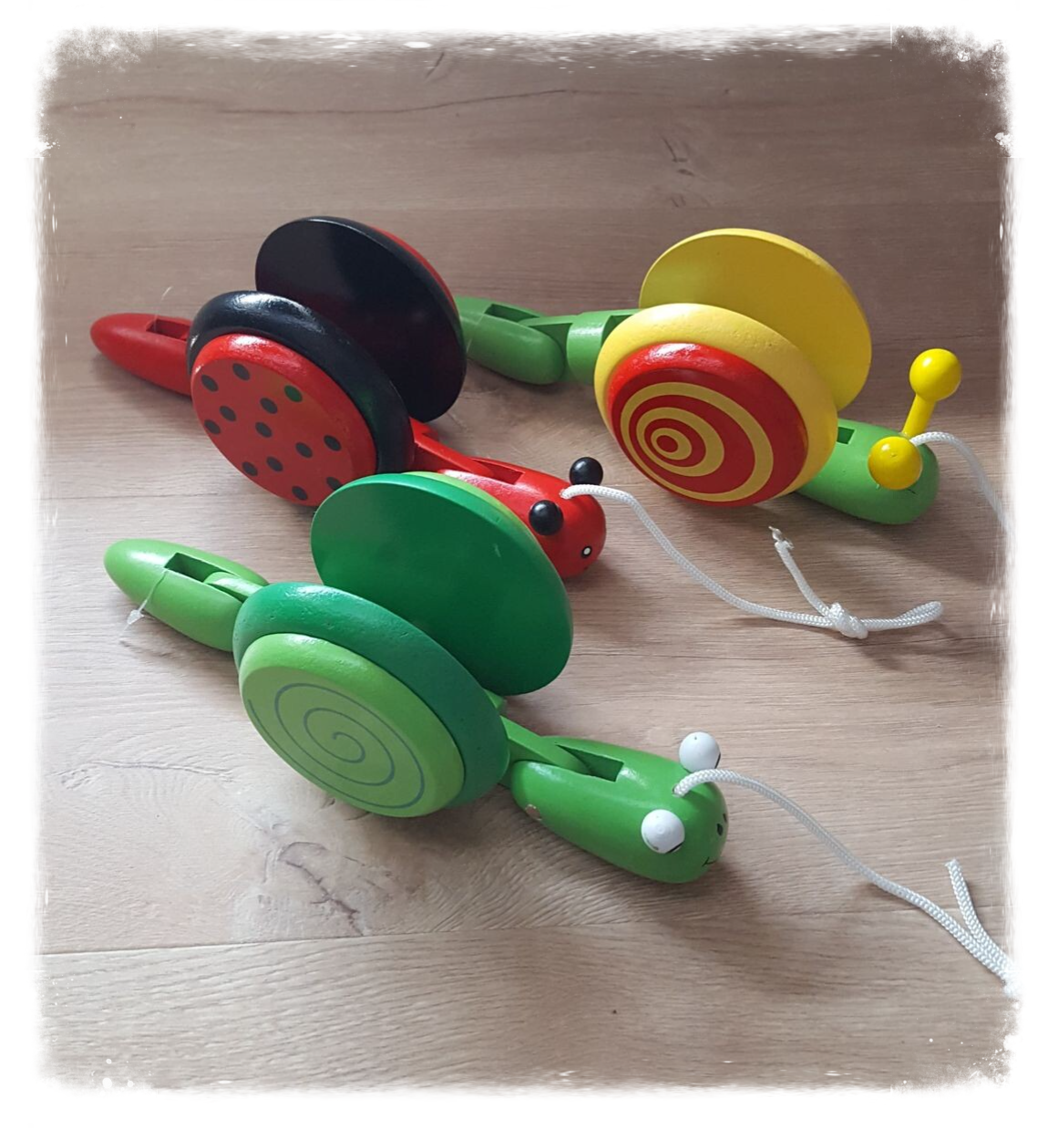 Animaux bois à tirer