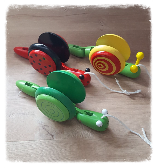 Animaux bois à tirer