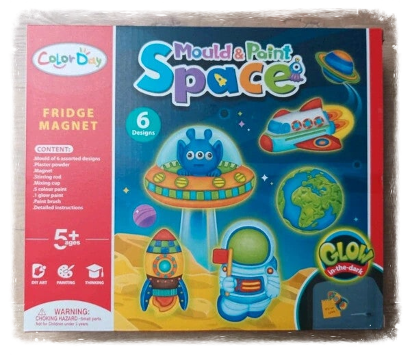 Ensemble pour création 6 aimants Thème Espace