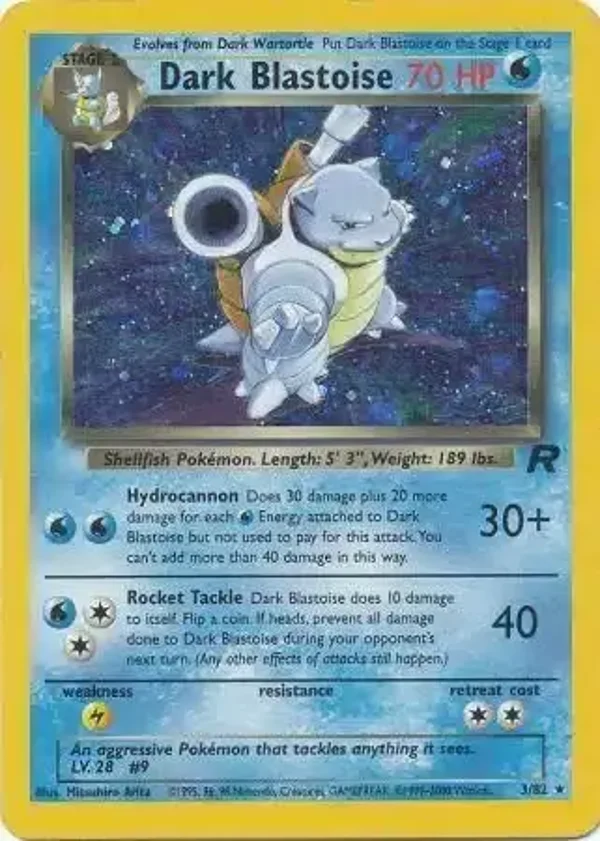 Dark Blastoise 3/82 holo | Team Rocket