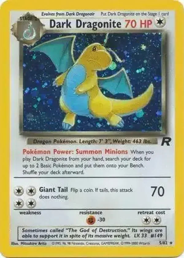 Dark Dragonite 5/82 holo | Team Rocket