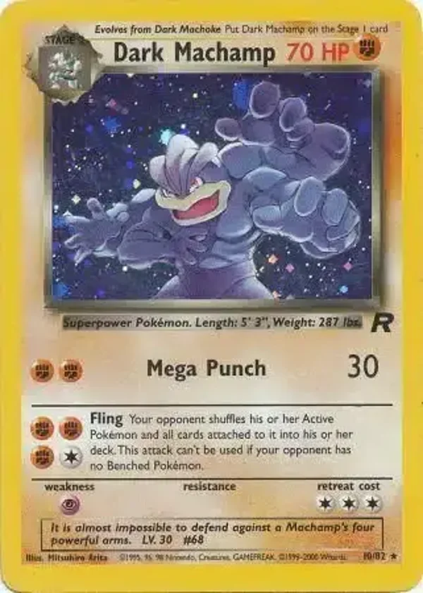 Dark Machamp 10/82 holo | Team Rocket