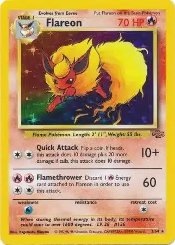 Flareon 3/64 holo | Jungle