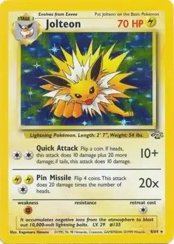 Jolteon 4/64 holo | Jungle