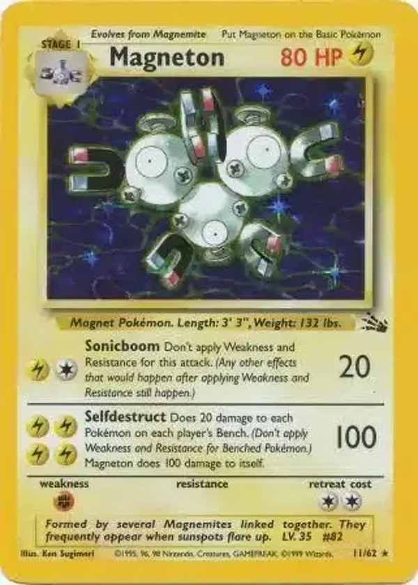 Magneton 11/62 holo | Fossil