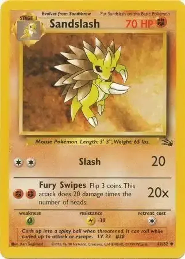 Sandslash 41/62 | Fossil