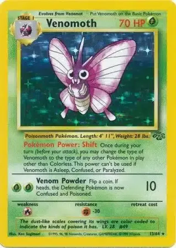 Venomoth 13/64 holo | Jungle