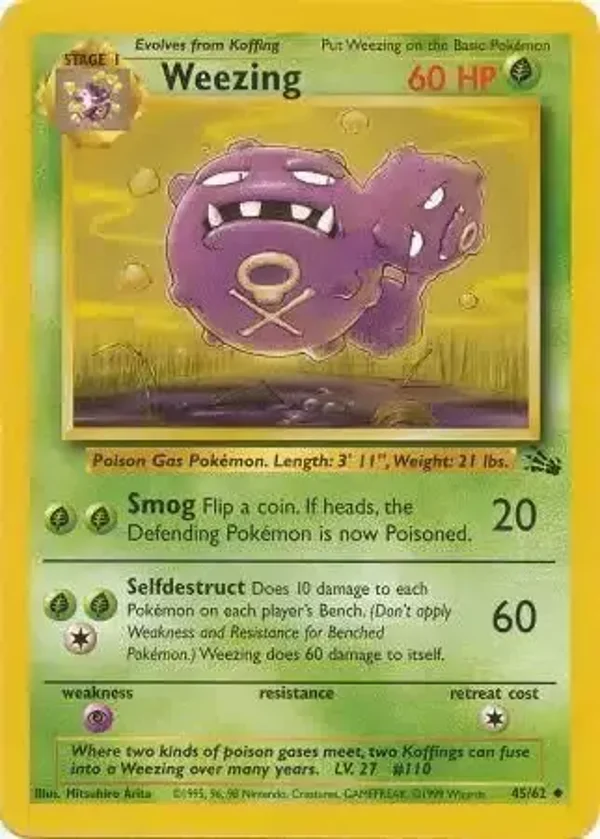 Weezing 45/62 | Fossil