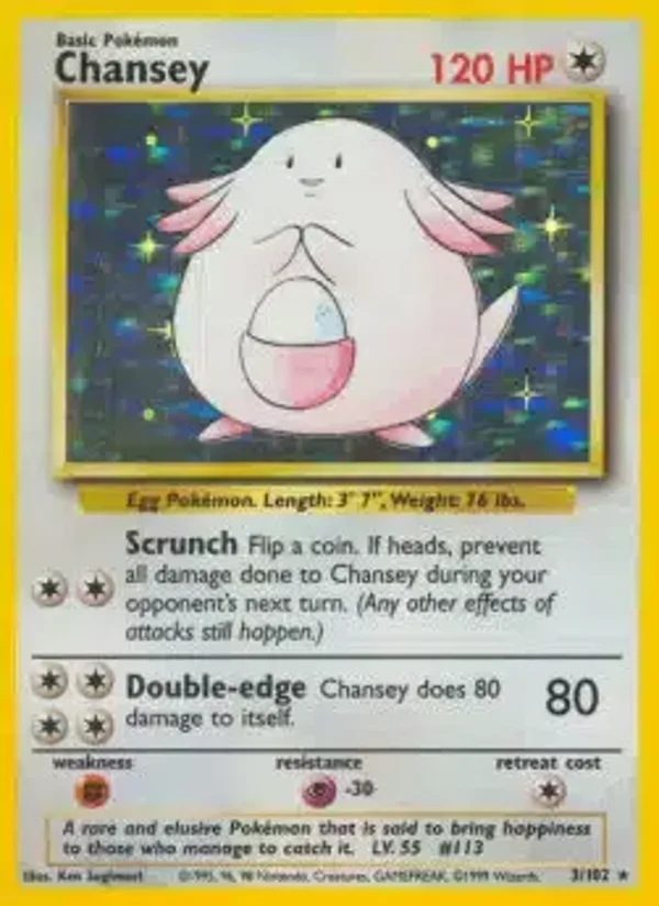 Chansey 3/102 holo | Base