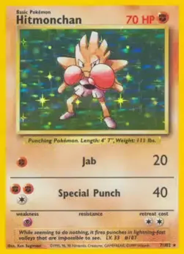 Hitmonchan 7/102 holo | Base