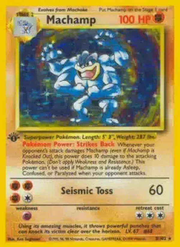 Machamp 8/102 holo | 1st ed Base