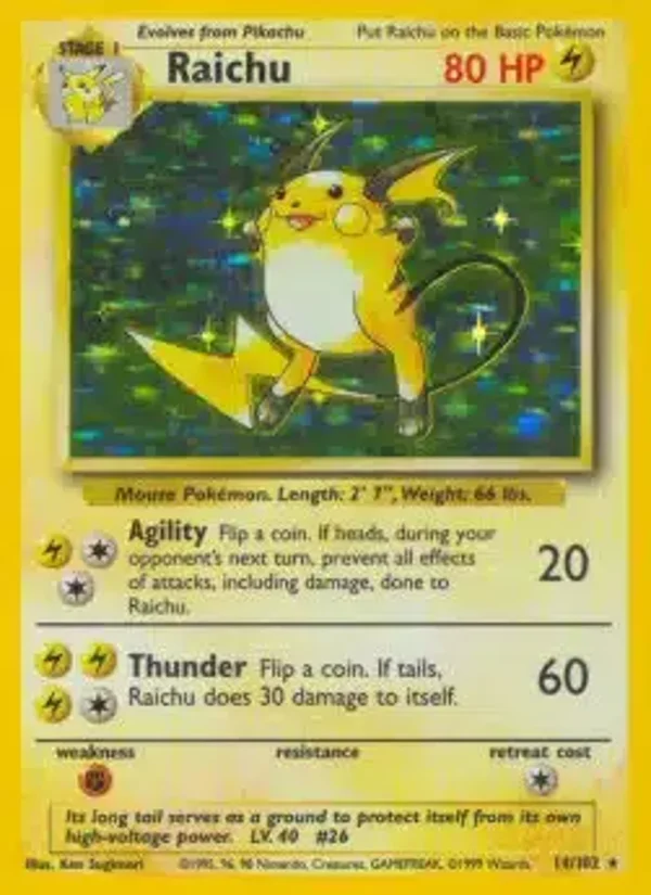 Raichu 14/102 holo | Base