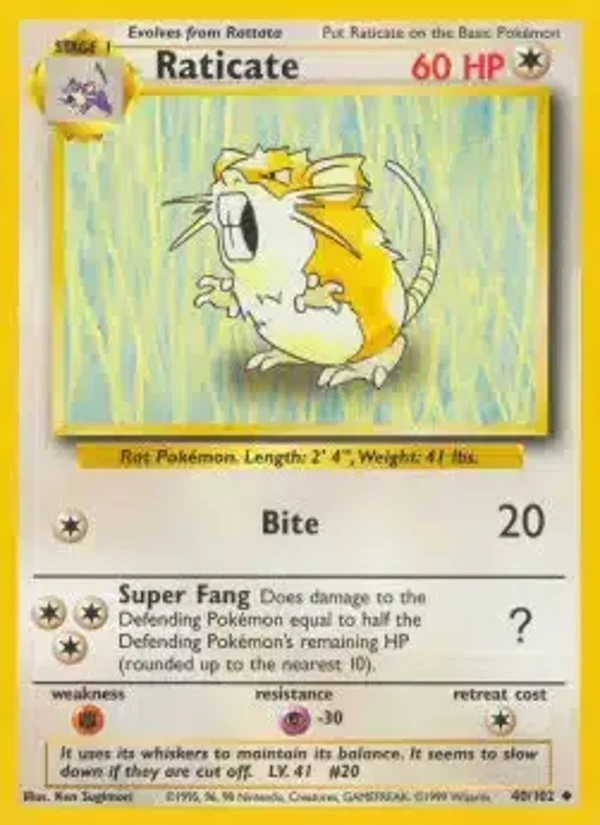 Raticate 40/102 | Base
