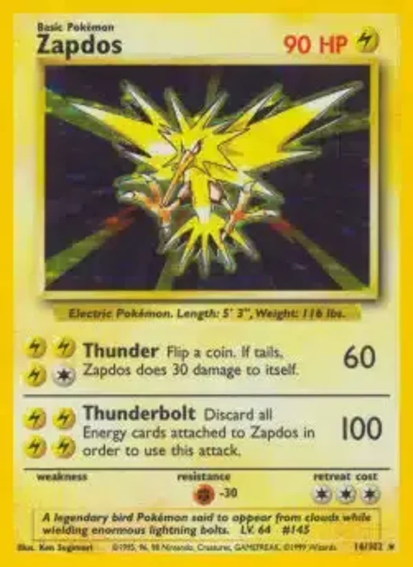 Zapdos 16/102 holo | Base