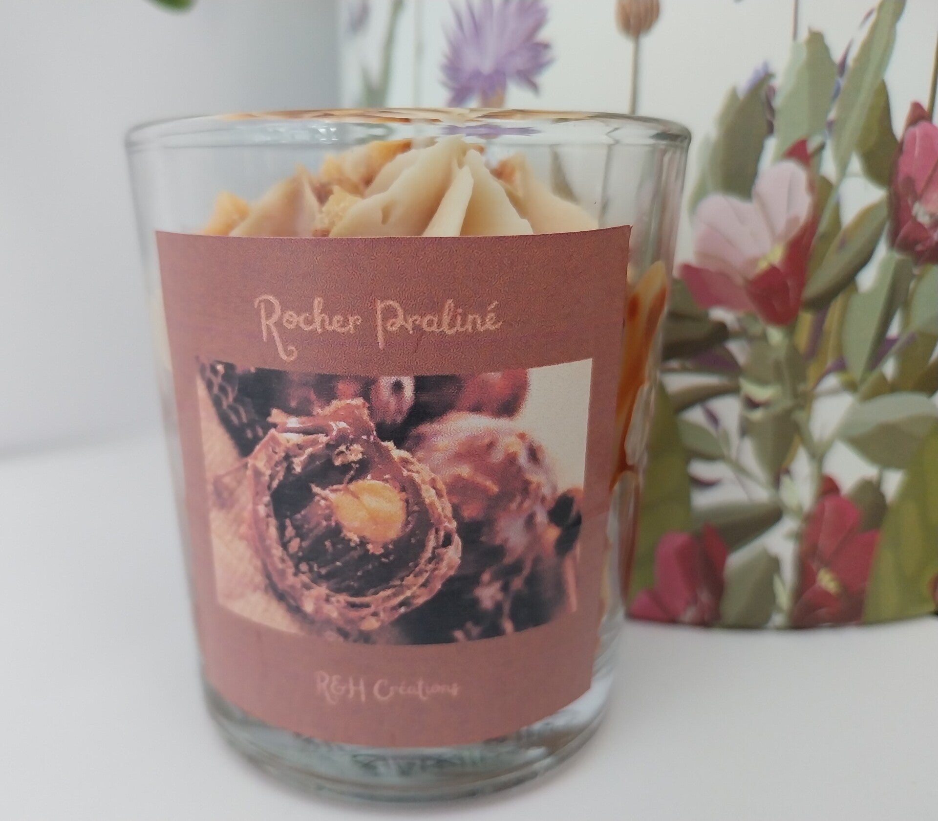 Mini bougie gourmande Rocher Praliné